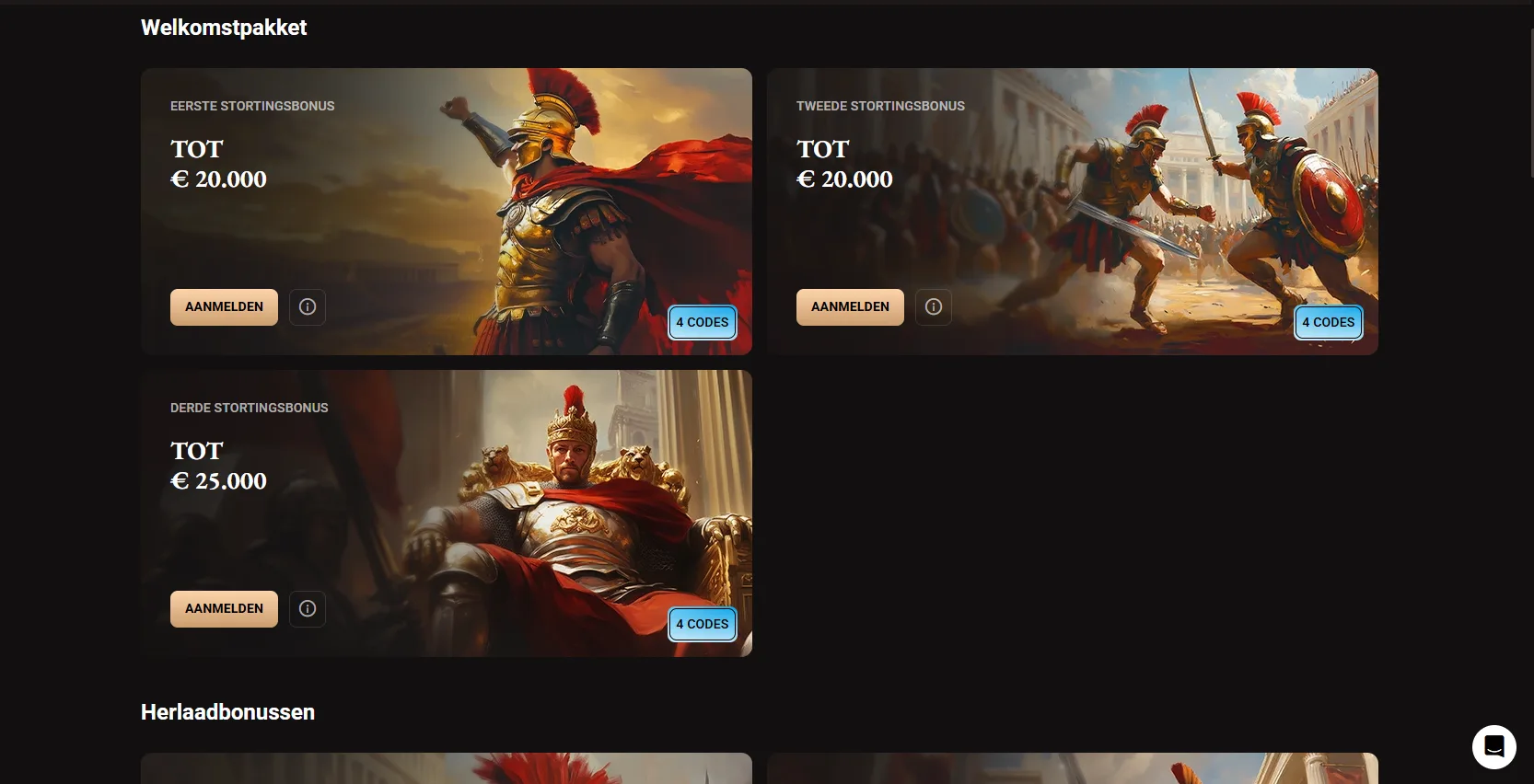 Legionbet Casino Bonussen